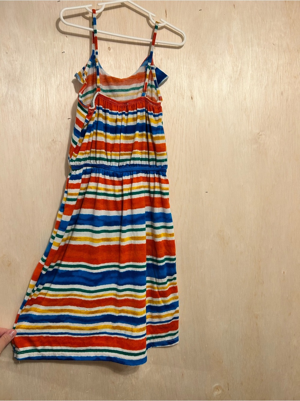 Bobbie Brooks Rainbow Stripe Ruffle Sundress - Picture 2 of 4